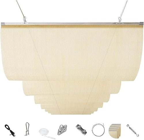 Kanduo Versenkbare Pergola-Abdeckung Einziehbare Markise, einziehbare Markise for die Terrasse im Freien, anpassbar, der Oben genannte Preis Gilt for 1 Quadratmeter Einziehbare Wellenmarkise