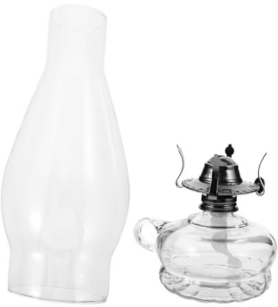 Cabilock Retro-Petroleumlampe handgehaltene Öllampe Sturmlaterne Austausch der Öllampenkugel Kerosin-Laterne Glaslampe hochzeitsdekoration Laternen Kerosinlampe Kerosinöl Licht Metall