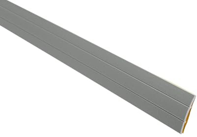 Übergangsprofil GRAU METALLIC selbstklebend, Länge 1m, Breite 38 mm, Made in Germany, Übergangsschiene Aluminium eloxiert, Übergangsleiste (Grau Metallic, B: 38mm H: 2,5mm selbstklebend)