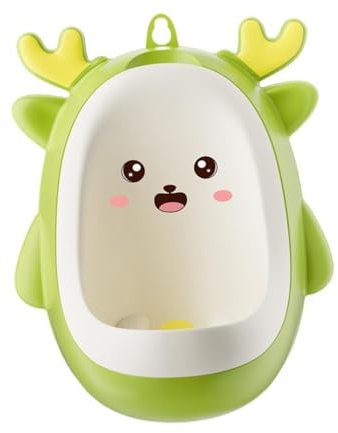 Folpus Urinoir sur Pied, urinoir d'entraînement sur Pied en Forme de Dinosaure avec Cible de visée, urinoir de Dessin animé pour bébé et Enfant, Vert