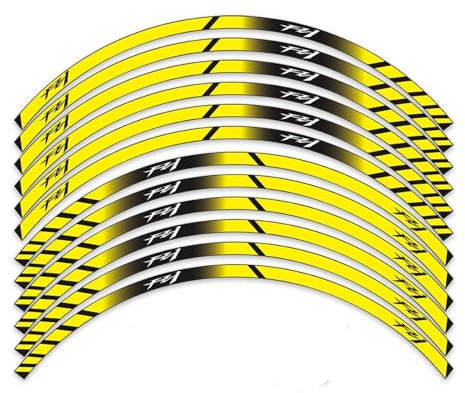 JXYFFS Moto Llantas para Ya&maha para FZ1 para FZ 1 para FZ-1 Adhesivo Rueda Delantera Y Trasera Cinta Reflectante Llantas Adhesivos Motocicletas Y Bicicletas Moto Scooter Pegatinas