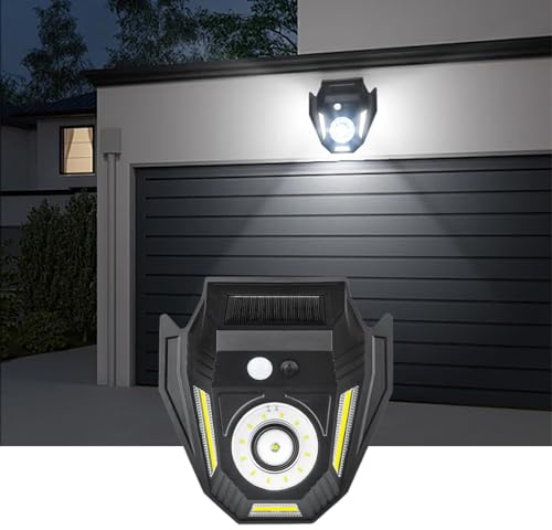 SC-Daily Solar Security Light Outdoor Motion Sensor, 1200LM 270° Wide Angle Solar Lights Outdoor Garden, IP65 Waterproof Solar Powered Wall Light for Garden Yard Fence Porch Garage Pathway