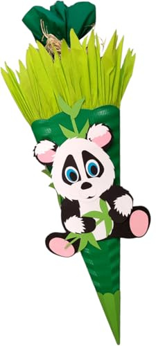 Schultüte Bastelset Panda von Prell- 3D-Wellpappe - Junge/Mädchen - Einschulung ? Zuckertüte ? Schulanfang