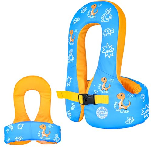 Giubbotto di nuoto per bambini e bambine,Attrezzatura da allenamento, età 1-3 o da 3-6