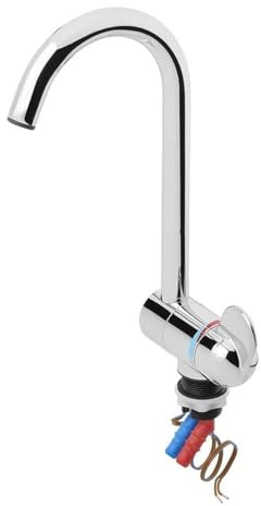 Kalt-Warm Wasserhahn Mischbatterie Style 3000 Metallauslauf Ø27 mm chrom Campingwasserhahn für Wohnmobil Wohnwagen