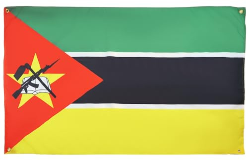 AZ FLAG Moçambikisk flagga 150x90 cm med 4 öljetter, moçambikansk flagga för balkong eller vägg