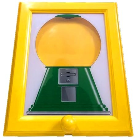 Candy Dispenser Picture Frame - Wall Picture Frame with Candy Dispenser | Snack Container Desk Decoration to Display for Table Counter Home Kitchen Birthday