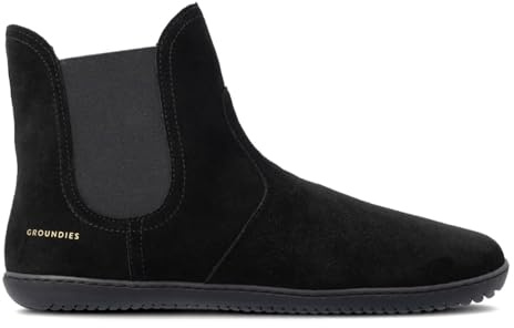 GROUNDIES Camden Mid Damen Barfußstiefelette, Schwarz, Größe 40