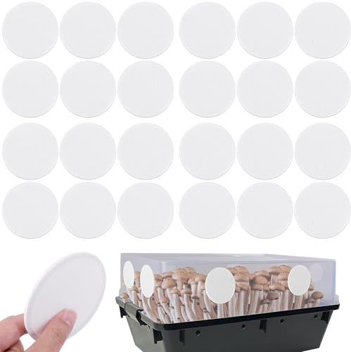 Monotub-filterskivor – starkt självhäftande filterplåster, effektiva mikronfilterklistermärken, hållbara portäckningsskivor | svampodling-odling-kit-ventilationstillämpning