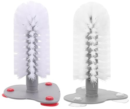 TOYZFRIENDY 2 St Sköldpaddsborstar med Sugkopp Skonsam Rengöringsborste för Akvarium och Terrarium Borste för Sköldpadds Vattendjursskal Praktiskt Tillbehör för Skalvård och Hygien