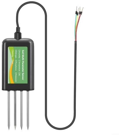 Sensore del suolo 8-in-1 RS485 con il metro di salinità NPK di temperatura di umidità di pH