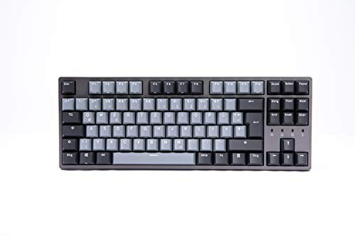 Durgod Taurus K320 TKL Mechanische Gaming-Tastatur, 88 Tasten, Doppelschuss PBT - USB Typ C - ISO UK (Speace Grau, Cherry Mx Speed Silver)