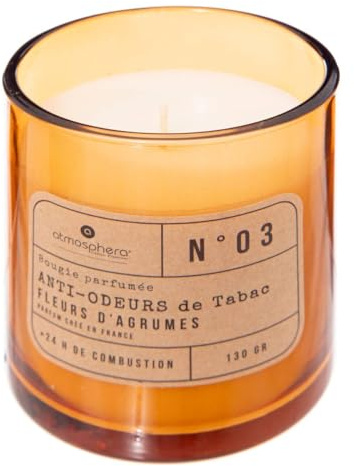 Atmosphera - citrusblommor doftljus glasburk 130 g - rökfri doft