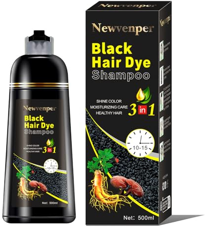 Hair Color Shampoo for Gray Hair Instant Hair Dye Shampoo Hair Coloring in Minutes Natural and Long lasting colour Hair Dye Shampoo for Men and Women 500ML