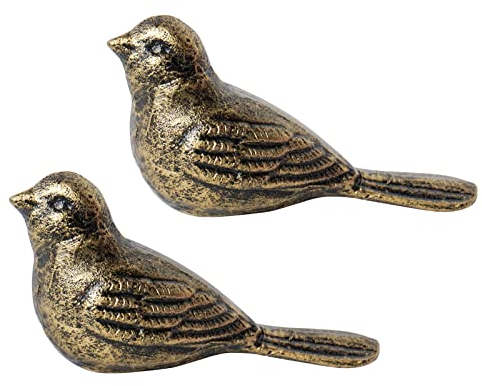 Notakia Robuster Türstopper aus Gusseisen, Vogel-Design, vermeiden Sie das Bohren von Löchern mit Griff, Metall, antiker, dekorativer Vintage-Türstopper für Büro, Zuhause, Schlafzimmer und Außentüren