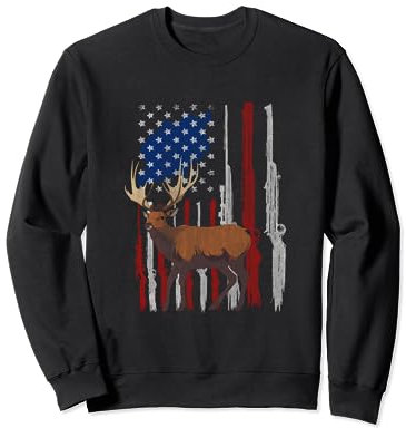 Jäger Hirsch Elch Bock jagen Elkaholic Sweatshirt