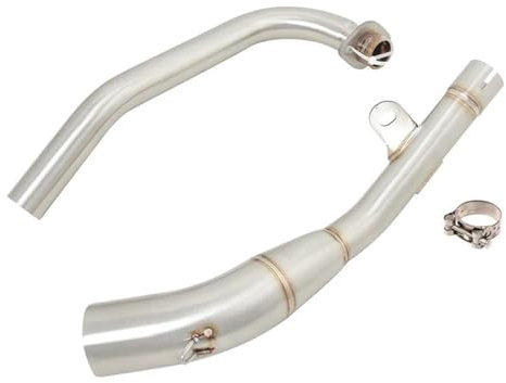 DZSGJNOF Auspuff Schalldämpfer Für GROM125 MSX125 Für SF Für GROM 125 2021 2022 2023 50,8 MM Vorderes Verbindungsrohr Für Motorradauspuffanlage Auspuff für Motorräder