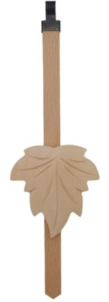 KD89 - Balanceador de madera para péndulos de cuco, diseño de hoja de vid en varios colores propuestos - Fabricación artesanal de la barrena negra (Brut)