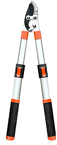 CCKUHN Tijeras telescópicas Sierra Plegable Tijeras de podar telescópicas Pesadas Tijeras de podar Herramienta Manual Recortadora Podadora de jardín (830) (700 Telescópica)