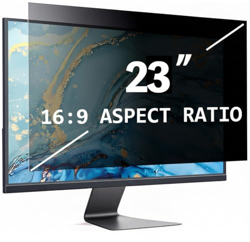 DBDDZD 23 Inch Computer Privacy Screen for 23 16:9 Aspect Ratio Widescreen Monitor, Eye Protections Anti Glare Blue Light Computer Monitor Privacy Filter