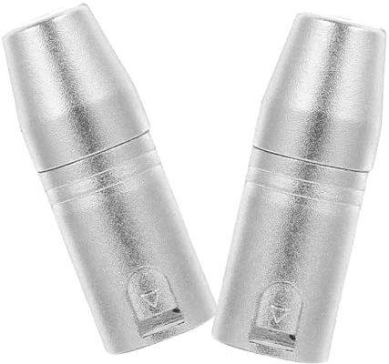 Tofficu 2pièces Adaptateur XLR vers Prise Mâle XLR Broches vers Femelle Adaptateur Audio Accessoire Microphone