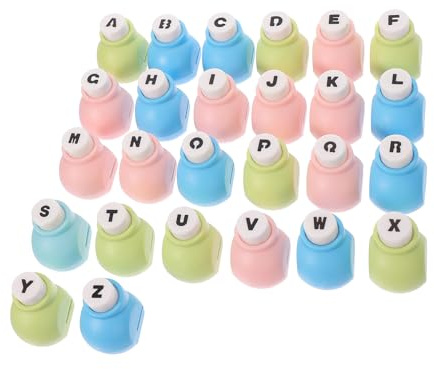 Zerodeko Perforadoras Manuales de Letras para Manualidades Sacabocados Versátil para Papel Tela y Cuero para Tarjetas y Proyectos Creativos