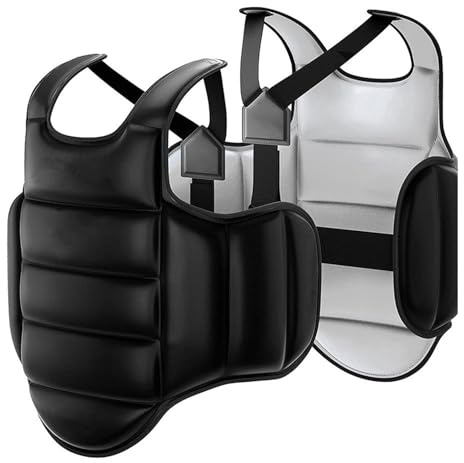 Watreketal Chaleco ergonómico profesional de taekwondo que absorbe los golpes para entrenamiento de karate y práctica de sparring, equipo de protección