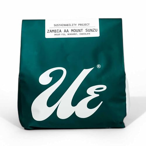 Ue Coffee Roasters Zambia AA Mount Sunzu Coffee Beans 1kg | Single Origin African Coffee | Sweet & Elegant Whole Coffee Beans | Dried Fig, Bergamot & Chocolate Notes | 1kg Specialty Coffee Beans