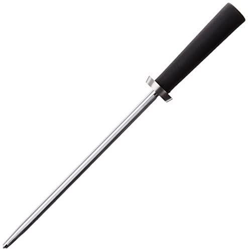 Kai 9 Combination Honing Steel, Smooth and Micro-Ribbed Honing Rod, Built-In Angle Guide, Sure Grip Handle, Japanese Knife Sharpener for Professional and Home Chefs