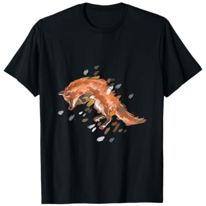 T-shirt Chasse Pour Homme Renard Cadeau Chasse Hommes T-Shirt