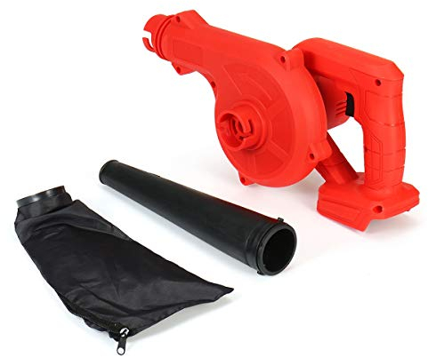 Soffiatore Cleaner Computer Aria Ventilatore elettrico polvere Blowing polvere Computer collettore di polveri Air Blower Blower 220V for Makita 18V batteria Aspirafoglie (Color : Red)