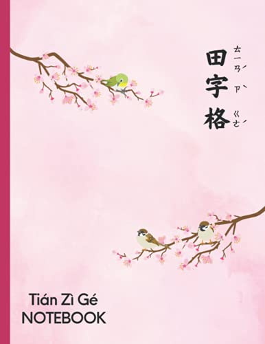 Tian Zi Ge NOTEBOOK: Chinese Writing Practice Book | Chinese Character Practice Book |中文練習本 | Tian Zi Ge Chinese character practice book|中文田字格本| ... Characters Workbook | 120 Pages, 8.5 x 11