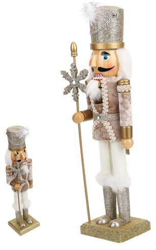 IMIKEYA Casse-Noisette Bois Soldat Décoration Noël Figurine Casse-Noisette De Noël Ornements Intérieur Fête De Décoration Bureau