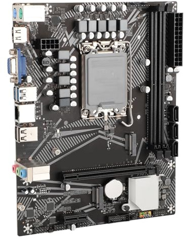 H610M K Motherboard, DDR4 Gaming Motherboard, M.2 NVMe USB3.0 Serial ATA3.0 DDR4 Mining Motherboard Unterstützt LGA1700 für 12 13 14 Generation CPU