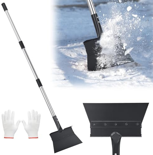 Paletta Per La Pulizia Multifunzionale Con Manico, 27 Cm, Pala Da Giardino, Pala Da Neve Per Rimuovere Le Erbe, Tagliare I Bordi Del Prato, Strumento Da Giardinaggio, Rimuovere Neve E Ghiaccio