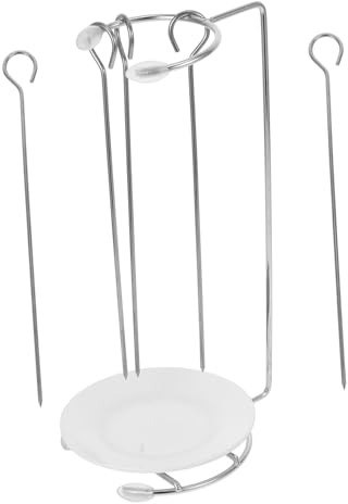 Supvox Spießhalter Aus Für Grillspieße Grill-gestell Mit Spieße-halter Für Kebabs Und Bbq Und Leicht Zu Reinigen