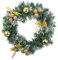 Fentar Corona Navidad Puerta, 35cm Guirnalda Navidad Puerta, Dorado Coroa de Natal Porta, Elegante Artificial Guirnaldas Navidad,Sólido Guirnalda Abeto Adornos Navidad Grandes Puerta Entrada