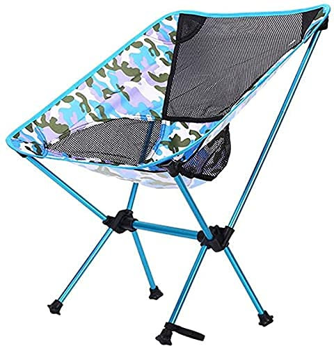 VNGBFGDFVN Zusammenklappbarer, Leichter Rucksackstuhl, Wander-Picknicksitz, Angelutensilien, klappbarer Campingstuhl für den Außenbereich, 600D Ox Cloth, Strandstuhl mit Aufbewahrungstasche,B