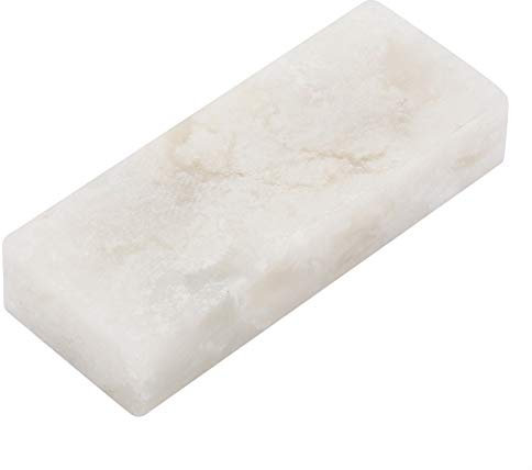 Culnflun Mini Sharpening Stone, 10000mesh 5 * 2 * 1cm/1.97 * 0.79 * 0.39in, Easy to Carry, Both Sides Can Be Used, for Sharpening Small Size Knives, Scissors, Chisels (White)