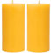 Danilovo Bougie Pilier en Cire d'Abeille Naturelle, Bougies Piliers 100% Pures, sans Danger, Luxueuses, pour une Maison Agréable, Parfum de Cire d'Abeille Naturel (2 pièces, 5x10 cm, 35 heures)
