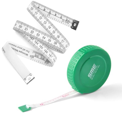 WINTAPE Mètre ruban pour le corps, ruban de mesure souple, pour la couture du corps, 150 cm, vert