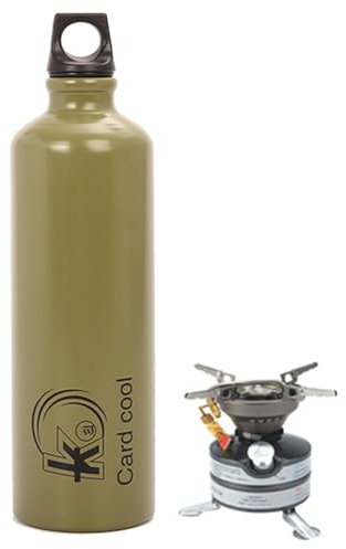Campingbrennstoffe Flasche - 750 ml Metallflüssigkeit Brennstoffe Container Fuels Additive Flasche | Leckdosen Versiegelungsabdkann Benzinflüssigkeitsölflasche zum Camping -Wandern im Freien im Freien
