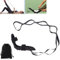 Izzila™ Correa elástica con bucles y pie desmontable, correas elásticas Izzila con trabillas, banda elástica para yoga, estiramiento de pies y pantorrillas para entrenamiento, fitness, color negro