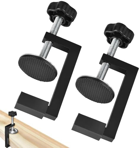 2 Pcs G Clamps for Woodwork, Adjustable Screw Wood Clamp (10-57mm), Small Clamps for Woodwork, Carpentry,DIY Projects