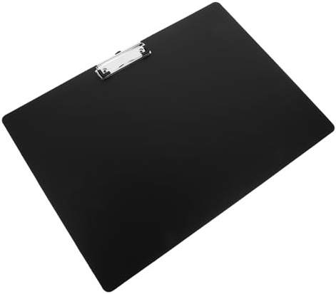 ROMISBABA Presse-papiers A3 Horizontal En Plastique Épais Noir – Planche à Dessin Robuste Pour Bureau, École Et Maison