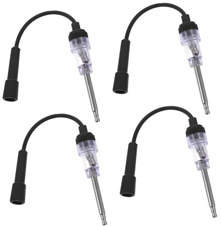 STOBAZA Probador de Bujías para Automóviles de 4 Piezas Diagnóstico Rápido y Portátil, Herramienta de Plástico para Reparaciones en Carretera y Talleres Mecánicos