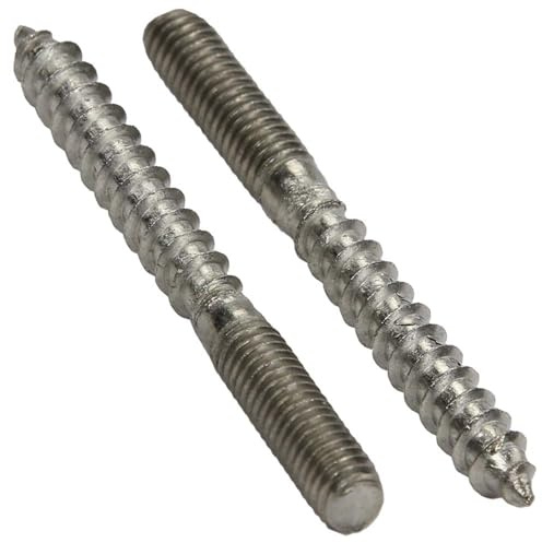 BOOTSTEILE BRAUER - Stockschrauben 9088 (standard) M8 x 160 mm - (10 Stück) - Edelstahl A2 (V2A) - Sechskantbolzen, Doppelgewindeschrauben, Gewindestiftschrauben, zweiseitige Gewindestiftschrauben