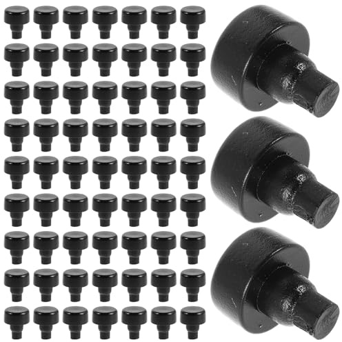 WOONEKY 100 Tapones Para Patas De Olla De Cocción Lenta Repuesto Para Ollas Y Electrodomésticos Color Negro