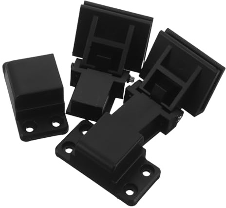 MUELODSIC Cerniere Funzionamento Fluido Copertura Giradischi e in Plastica Nera Compatibilità per Riparazione Vinile Audio Domestico