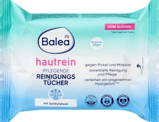 Rengöringsdukar, 25 stycken - DM varumärke Tyskland - kompatibel med balea - Abschminktücher pflegend, Hautrein, 25 St